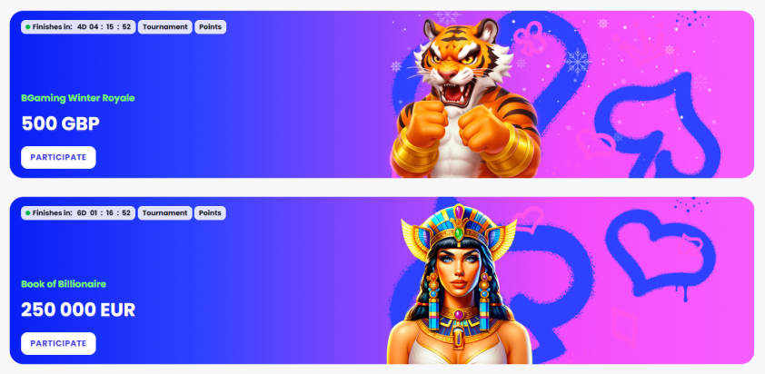 QueenWin Screen Tournaments